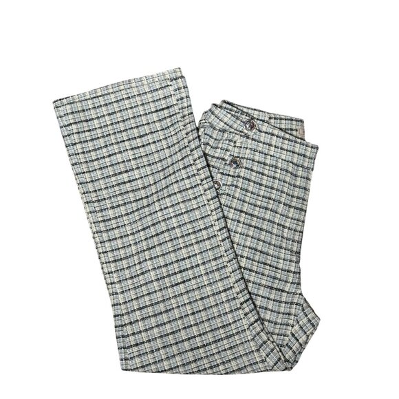 NEW BCBGeneration Womens XS Plaid Blue/Black/White Trousers Straight Dress Pants - Picture 5 of 12